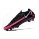 Zapatos Fútbol Nike Phantom GT Elite FG -Negro Plateado Explosión Rosa