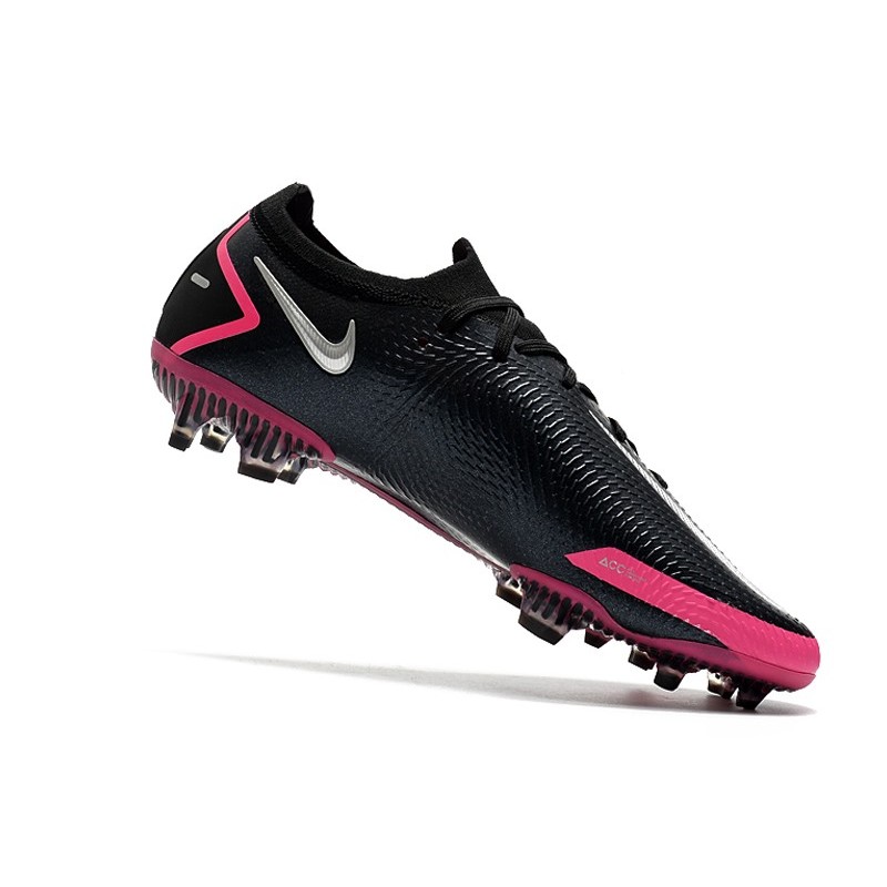 Zapatos Fútbol Nike Phantom GT Elite FG -Negro Plateado Explosión Rosa