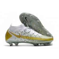 Nike Phantom Generative Texture GT Elite DF FG Blanco Gris Oro