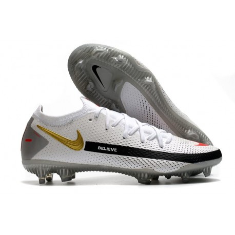 Nike Zapatillas Phantom GT Elite FG Blanco Negro Rojo