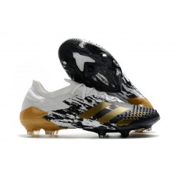 adidas Botas Predator Mutator 20.1 Low FG Blanco Dorado metalizado Negro