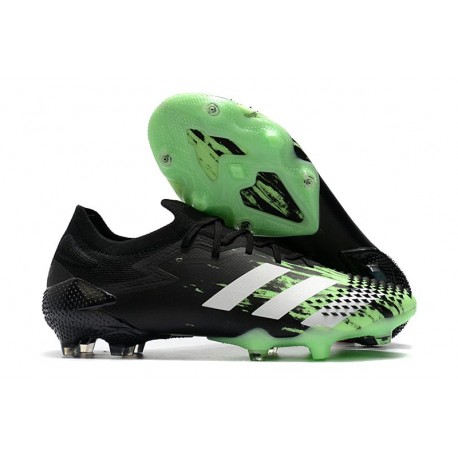 adidas Botas Predator Mutator 20.1 Low FG Negro Blanco Verde