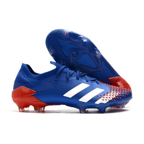 Zapatillas Fútbol adidas Predator Mutator 20.1 Low FG Azul Blanco Rojo