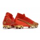 Ronaldo Nike Mercurial Superfly VII Elite DF FG CR100 Rojo Oro