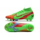 Bota Nike Mercurial Superfly VII Elite DF FG Verde Rojo