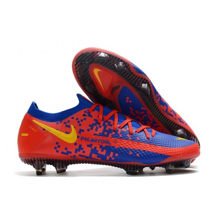 Nike Zapatillas Phantom GT Elite FG Azul Rojo Amarillo