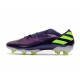 Bota de fútbol adidas Nemeziz 19.1 FG - Violeta Verde