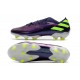 Bota de fútbol adidas Nemeziz 19.1 FG - Violeta Verde