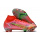 Nike Bota Mercurial Superfly VIII Elite FG Carmesi Plateado Metalizado