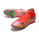 Nike Bota Mercurial Superfly VIII Elite FG Carmesi Plateado Metalizado