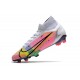 Nike Botas Mercurial Superfly VIII Elite FG Blanco Platino Rosa