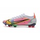 Zapatillas Nike Mercurial Vapor XIV Elite FG Blanco Platino Rosa