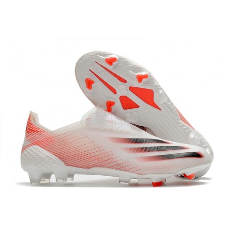adidas X Ghosted + FG Botas Blanco Rosso Negro