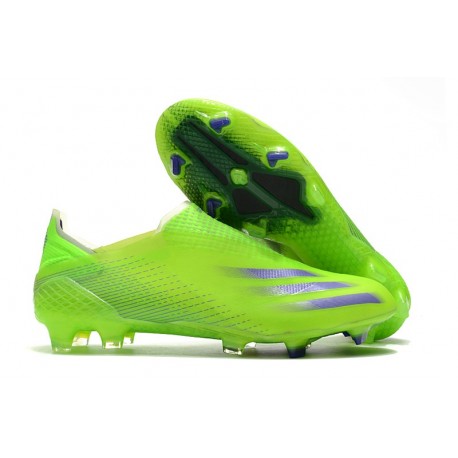 Zapatillas Fútbol Adidas X19.4 Fxg Verde/Naranja Junior