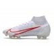 Nike Botas Mercurial Superfly VIII Elite FG Blanco Rojo