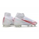 Nike Botas Mercurial Superfly VIII Elite FG Blanco Rojo