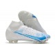 Zapatos Nike Mercurial Superfly 8 Elite FG Blanco Azul