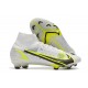 Zapatos Nike Mercurial Superfly 8 Elite FG Blanco Negro Metálico Plateado