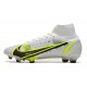Zapatos Nike Mercurial Superfly 8 Elite FG Blanco Negro Metálico Plateado