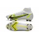 Zapatos Nike Mercurial Superfly 8 Elite FG Blanco Negro Metálico Plateado