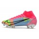 Zapatos Nike Mercurial Superfly 8 Elite FG Rosa Azul Verde