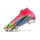 Zapatos Nike Mercurial Superfly 8 Elite FG Rosa Azul Verde