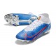 Zapatos Nike Mercurial Superfly 8 Elite FG Azul Blanco Rojo