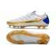 Bota de Futbol Nike Phantom GT Elite FG Blanco Oro Azul