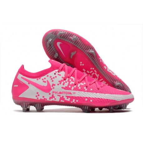 Bota de Futbol Nike Phantom GT Elite FG Rosa Blanco