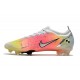 Zapatillas Nike Mercurial Vapor XIV Elite FG Blanco Negro Metálico Plateado