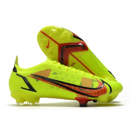 Zapatillas Nike Mercurial Vapor XIV Elite FG Volt Carmesí Negro