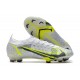 Nike Mercurial Vapor 14 Elite FG Blanco Negro Metálico Plateado