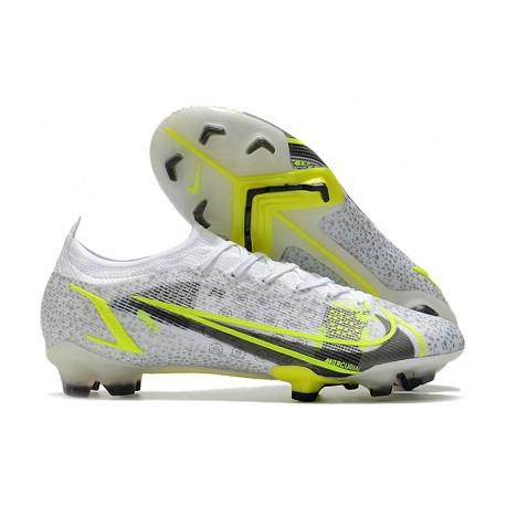 Nike Mercurial Vapor 14 Elite FG Blanco Negro Metálico Plateado