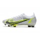 Nike Mercurial Vapor 14 Elite FG Blanco Negro Metálico Plateado