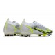 Nike Mercurial Vapor 14 Elite FG Blanco Negro Metálico Plateado