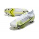 Nike Mercurial Vapor 14 Elite FG Blanco Negro Metálico Plateado