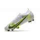 Nike Mercurial Vapor 14 Elite FG Blanco Negro Metálico Plateado