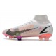 Zapatos Nike Mercurial Superfly 8 Elite FG Blanco Negro Carmesí