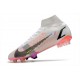 Zapatos Nike Mercurial Superfly 8 Elite FG Blanco Negro Carmesí