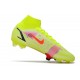 Zapatos Nike Mercurial Superfly 8 Elite FG Volt Carmesí Negro