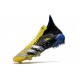 adidas PREDATOR FREAK + FG Amarillo Fluor Plateado Metálico Negro