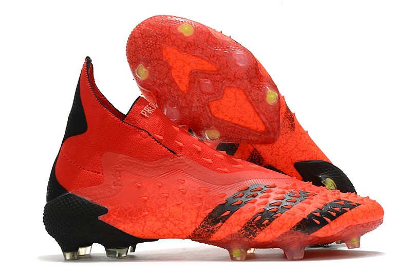 Botas de Fútbol Adidas PREDATOR FREAK + FG Rojo Negro Rojo Solar