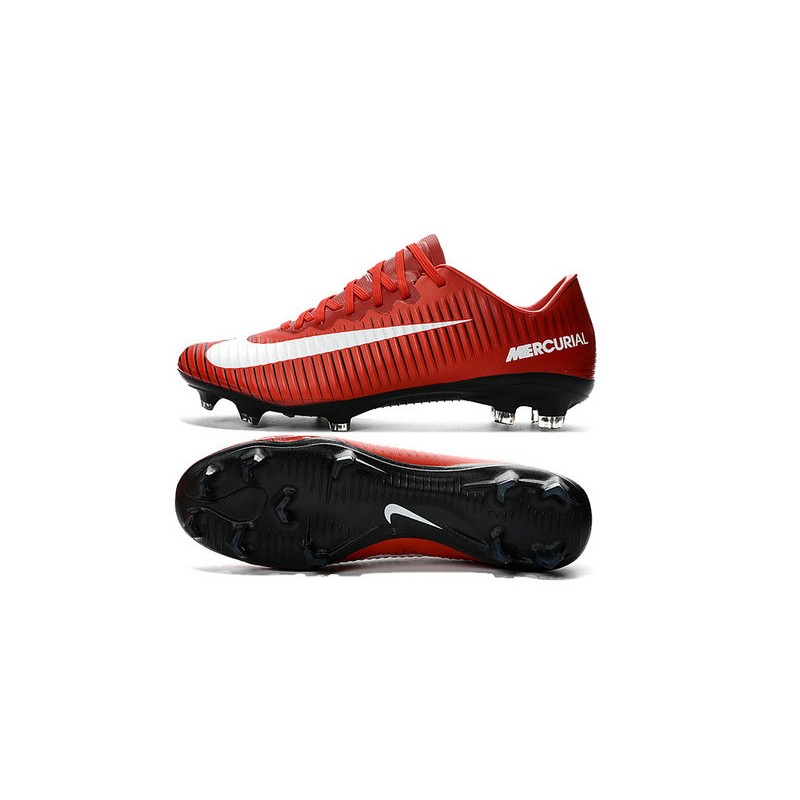 NIKE MERCURIAL VAPOR XI FG - Botas de Fútbol Con Tacos -Rojo