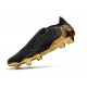 adidas Botas de fútbol Copa Sense+ FG Negro Blanco Dorado Metallic