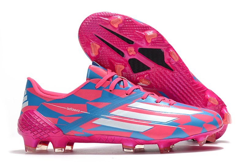 ADIDAS F50 GHOSTED ADIZERO HT FG Rosa Azul Blanco