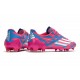 ADIDAS F50 GHOSTED ADIZERO HT FG Rosa Azul Blanco