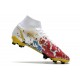 Zapatos Nike Mercurial Superfly 8 Elite FG CR7 Blanco Oro Rojo Azul