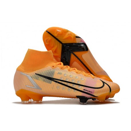 Zapatos Nike Mercurial Superfly 8 Elite FG Naranja Negro
