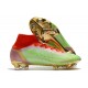 Zapatos Nike Mercurial Superfly 8 Elite FG Verde Rojo Oro