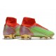 Zapatos Nike Mercurial Superfly 8 Elite FG Verde Rojo Oro